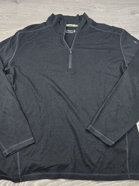Smartwool Black Merino 1/4 Zip Pullover Merino Wool